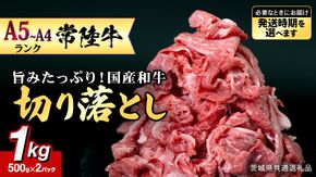 ＼選べる 発送方法 ／【 常陸牛 】 切り落とし1kg (茨城県共通返礼品) 国産 焼き肉 牛肉 やきにく ブランド牛肉 ブランド牛 国産牛 黒毛和牛 和牛 国産黒毛和牛 お肉 A4ランク A5ランク すき焼き 牛丼 小分け