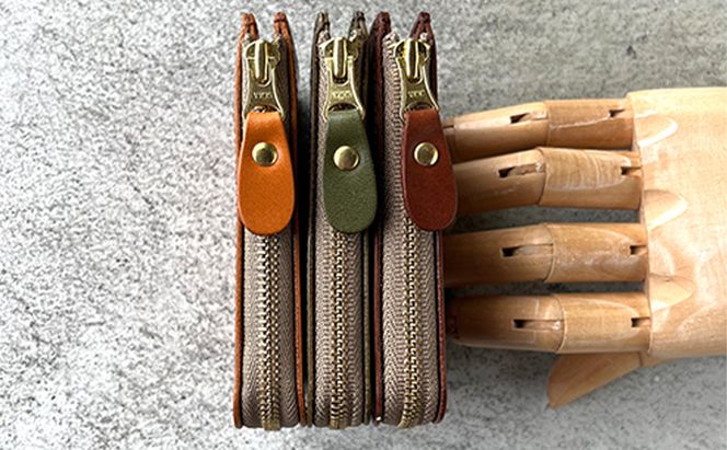 革財布 本革 L字ファスナー ミニ財布 栃木レザー レザー財布 美濃市