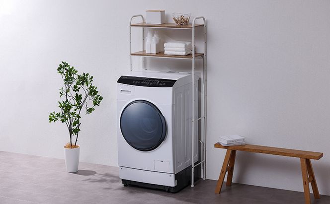 ランドリーラック スタイルランドリーラック SLR-695 ホワイト アイリスオーヤマ 洗濯機ラック 洗濯ラック 洗濯 洗濯機 ラック ランドリー ランドリールーム ランドリー収納 可動棚 収納 スリム 縦型 おしゃれ インテリア 