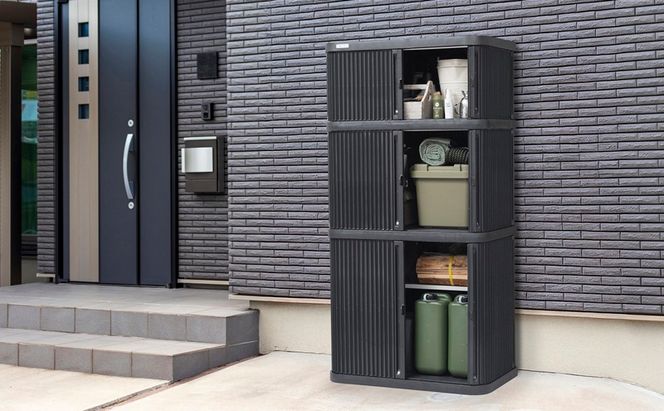 ミニロッカー ML-1850PP ダークグレー 物置 屋外 サビにくい 庭 ベランダ ガーデン 掃除 防災 収納 ストッカー ミニロッカー アイリスオーヤマ おしゃれ