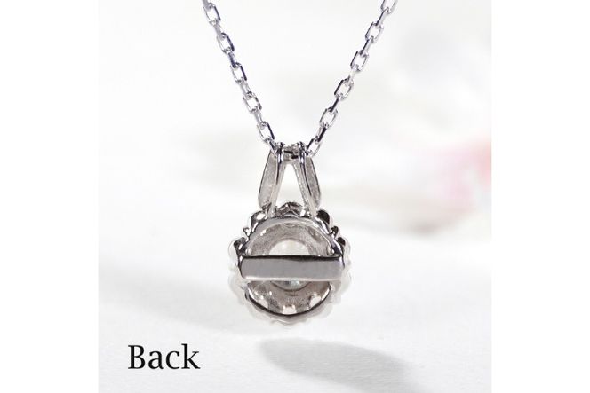 ネックレス プラチナ PT900 ダイヤモンド 0.35ct 取り巻き フラワー ペンダント 【f218-pt】 [オーダーメイドジュエリーメイ 山梨県 韮崎市 20745463] アクセサリー アクセ レディースアクセサリー レディース ジュエリー ダイヤ 宝石 かわいい チェーン