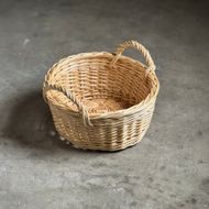 【伝統工芸品】KORI ANRI JAPAN「YANAGI no ROUNDBASKET」柳行李 / 豊岡杞柳細工 100年持つ収納 雑貨 ハンドメイド