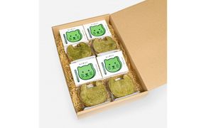 ねこ茶スク｜ふくしのおかし｜保護猫活動支援｜4袋セット（1袋3枚入り）｜小田原市 142069_CV029