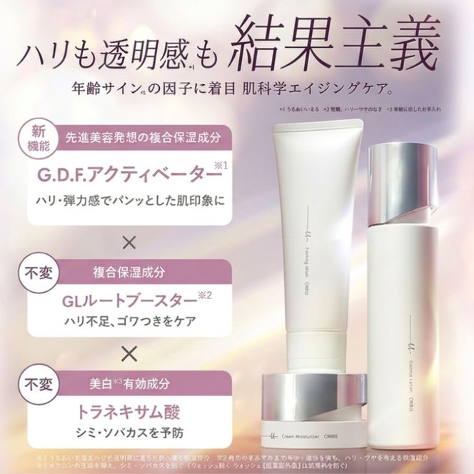 オルビスユー ドット 3ステップ セット 洗顔 化粧水 クリーム