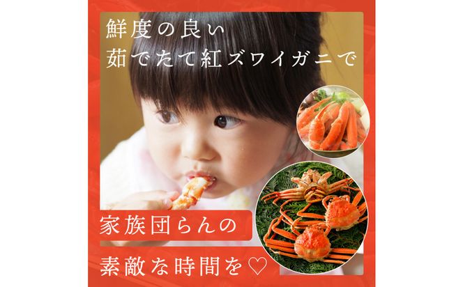 鳥取から直送！ 釜茹で 紅ズワイガニ1kg(2～3杯) 未冷凍【ボイル】 312011_FR001