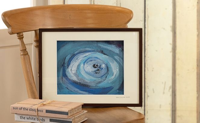 Harry＆Marie 名画 シリーズ(9)「クロDからの便り」ハリーマリー ジクレー 絵画 インテリア アート 額装入り ファンタジー ジークレー 作品