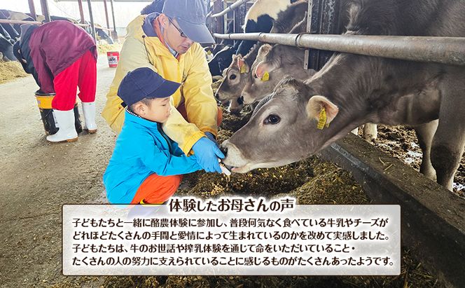 酪農体験チケット 大人・子供 各1名 【 体験チケット 酪農 北海道 幕別町 牛 搾乳 牧場 自然 】