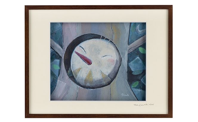 Harry＆Marie 名画 シリーズ(5)「オーさんからの便り」ハリーマリー ジクレー 絵画 インテリア アート 額装入り ファンタジー ジークレー 作品