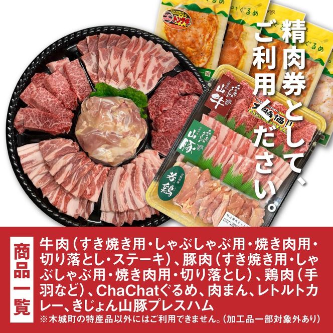 木城町　みやざきサンミート季穣　精肉券　3,000円分　K16_0102