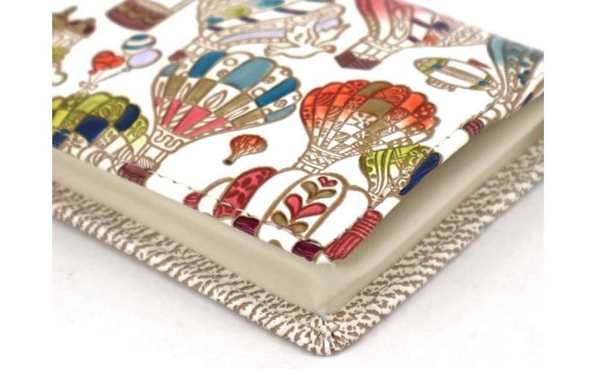 【文庫屋大関】箱まち小銭入れ 気球【皮革工芸品】 革製品 工芸品 民芸品 牛革 財布 小銭入れ 小物入れ お祝い ギフト プレゼント 墨田区 東京都