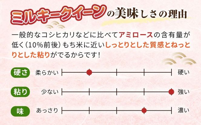 【令和7年産】ミルキークイーン 2合× 20袋 （ 300g × 20袋 ） 小分け袋 糸島市 / 玄米・精米専門店 新飼宗一郎商店 米 白米[ADE018]