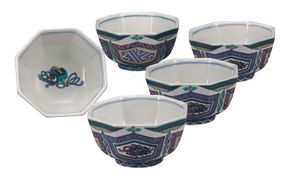 九谷焼　3.2号小鉢揃　古九谷風　 a01 食器 キッチン雑貨 キッチンアイテム 雑貨 小物 お皿 小皿 食卓 テーブルコーディネート 