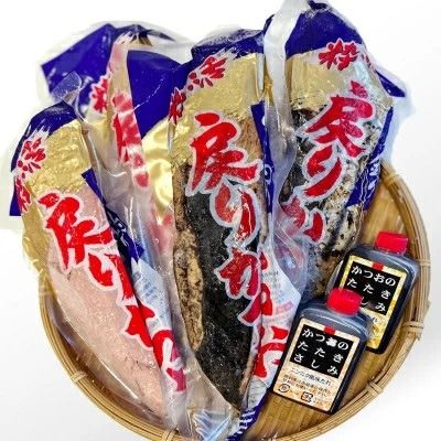 1本釣りかつお(戻り鰹たたき・戻り鰹刺身) 1Kg 2種類のタレ付 A3-116【1166308】