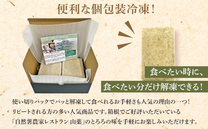 自然薯の味をお楽しみください。自然薯生とろろ100ｇ×10ｐセット【とろろ 極上とろろ 山芋 お家用 家庭用 国産 セット商品 自然薯 神奈川県 小田原市 】 142069_DV010