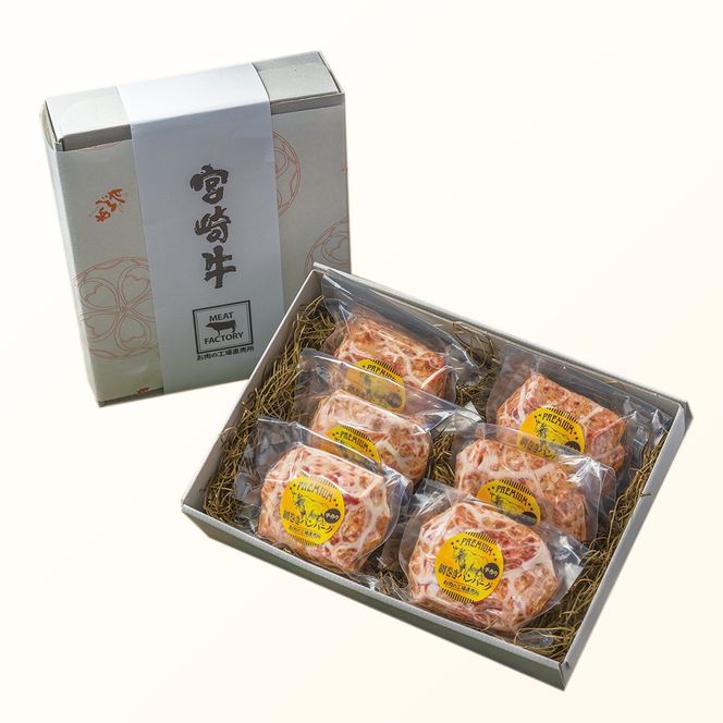 【定期便6ヶ月】ハンバーグ A5ランク 宮崎牛 180g 8個 セット マ・メゾン 国産 工場直売 惣菜 食品