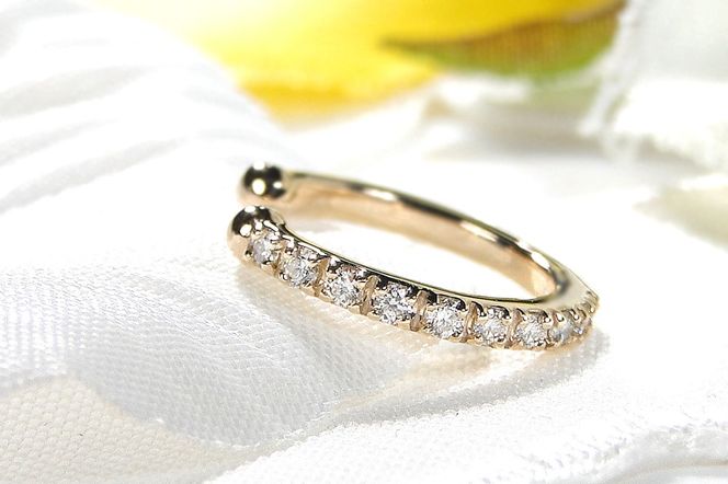 K10YG 0.1ct ダイヤモンド イヤーカフ【片耳用】 EmP0023-10Y SWCJ004-yg