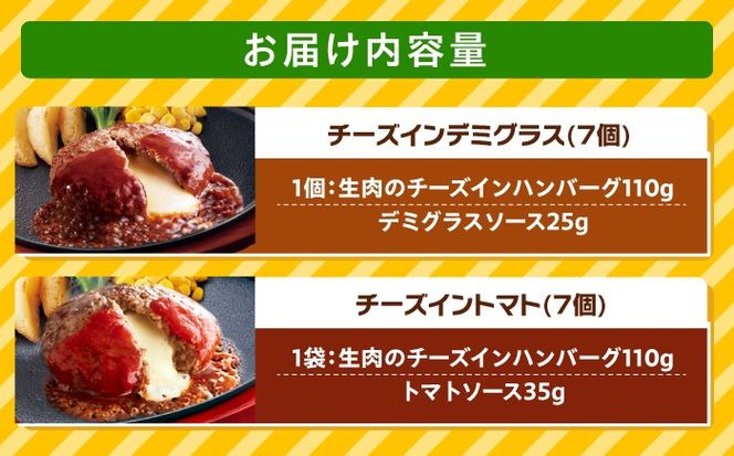 ジョイフル ハンバーグ 14個 ( デミグラスソース ・ トマトソース )《築上町》【株式会社 ジョイフル】[ABAA088]