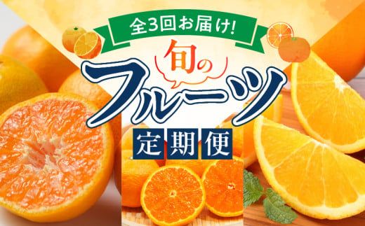 G60-T57_【定期便 全3回】紀州和歌山産旬のフルーツ定期便（温州みかん、なつみ、バレンシアオレンジ）