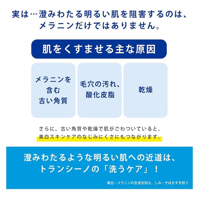 トランシーノ薬用クリアジェルウォッシュ110g １本 洗顔 洗うケア 肌荒れ防止 くすみ感ケア うるおい 毛穴 透明感 保湿 トランシーノ 第一三共