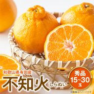 【2027年先行予約】不知火 しらぬい(デコポンと同品種) 秀品 15～30玉 和歌山県有田産_U6306