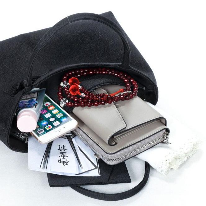 【アップグローリー】京の伝統 冠婚葬祭シリーズ フォーマルバッグ 天ファスナー型 2点セット(袱紗付き)［ 京都 フォーマル かばん バッグ 丹後ちりめん 人気 おすすめ お取り寄せ 通販 送料無料 ふるさと納税 ］ 261009_B-QH05