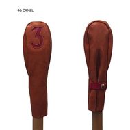 木の庄帆布 公式 フェアウェイウッドヘッドカバー 国産レザー1枚仕立 3FW KinoshoTRANSIT　K-KHG-W-3F01M-（C/#46 キャメル / レッド）　ゴルフ ヘッドカバー 国産 レザー