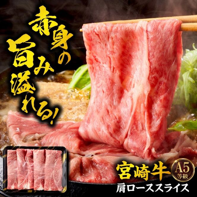 【A5等級宮崎牛】芯ロースステーキ・肩ローススライスセット（小林市産 牛肉 和牛 特選 贅沢 厳選和牛 ブランド牛 ギフト 贈答）