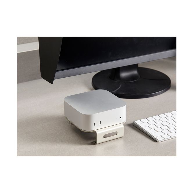 鍛冶屋の頓珍漢 M4 Mac mini専用スタンド ［050S57］ mini 専用スタンド シリコンパッド 滑り止め 軽量 国産 長持ち 収納スペース 日本製 簡易梱包 PC周辺機器 デスクアクセサリー スタイリッシュ おしゃれ コンパクト シンプル 愛知県 小牧市 送料無料