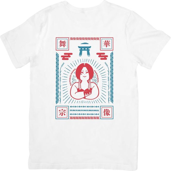 女子プロレス団体「スターダム」所属！「舞華」選手応援Tシャツ(白)【宗像観光協会】_HA1932