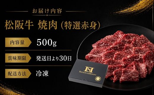 【3-75】松阪牛焼肉（特選赤身）500g