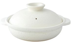 長谷園の「伊賀土鍋 白釉」大（3～5人用）DC-06 ngtn0049