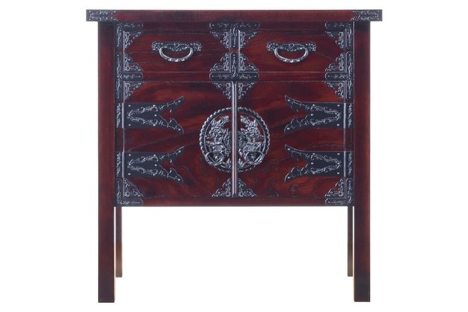 仙台箪笥 両開コンソール 拭き漆塗り (申込書返送後、1ヶ月～6ヶ月程度でお届け)|06_kyk-450301