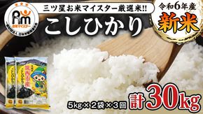 【 定期便 3ヶ月 】 茨城県 筑西市産 コシヒカリ 10kg ( 5kg × 2袋 ) 令和6年産 三ツ星 マイスター 米 コメ こしひかり 定期便3回 30kg 茨城県 単一米 精米 新生活 応援 [CH008ci]