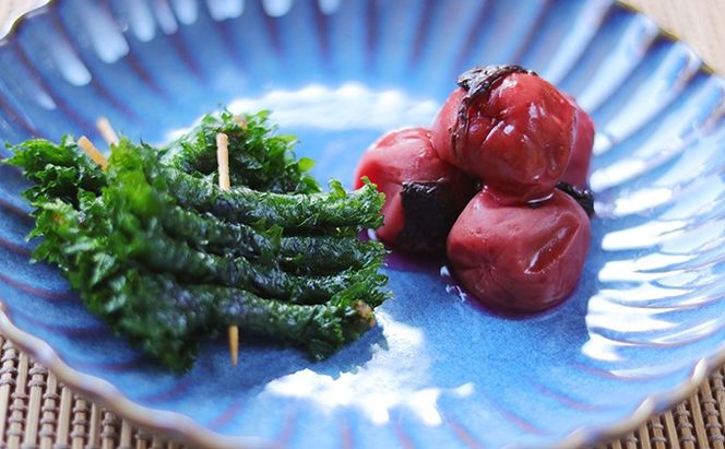 黄金の郷 お母ちゃんの味 梅干し (約180g×2) ＆ しそ巻き (甘口・辛口 計2パック) セット / 梅干し 梅干 うめ ウメ ご飯のお供 手作り 食べ比べ【aubless014】