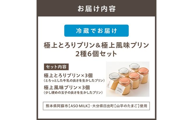 【一週間以内に発送】極上とろりプリン＆極上風味プリン 2種6個セット【タイガープリン】_HA1595