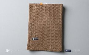 G3570 『Noble Fibre』100％ヤク・マフラー メッシュ ベージュ【高級 おしゃれ ファッション カシミア より暖かい 防寒】