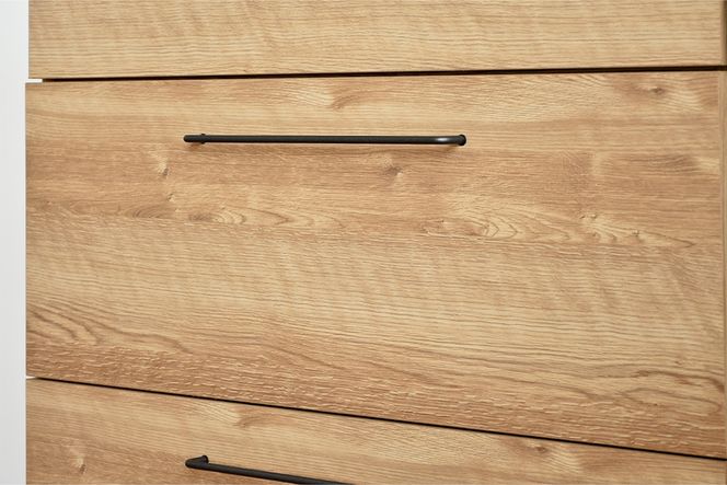グラーデ 80 カウンター 引出 NA【ナチュラル 完成品 特殊鋼板 引出収納 耐熱 耐傷 作業台】(H062348)