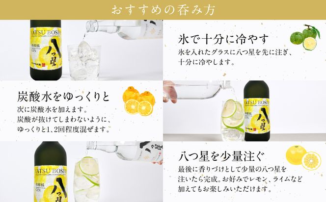 八代不知火蔵（やつしろしらぬいぐら）「八つ星・和柑橘（クラフトジン）」700ml×3本 お酒 蒸留酒 スピリッツ 酒 和柑橘 青柚子 不知火 晩白柚 ボタニカル フレッシュな香り ストレート ソーダ ロック 