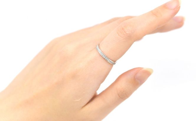0.3ct フルエタニティリング ホワイトゴールド 管理番号RTJ-013 246-004-b