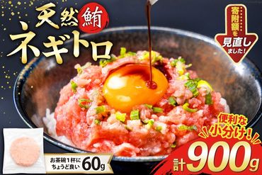 天然 マグロ ネギトロ まぐろたたき 小分け 60g ×15 計900g FY01 [トライ産業 静岡県 吉田町 22424330] 個包装 冷凍 まぐろ 鮪 ねぎとろ マグロたたき ねぎとろ丼 手巻き寿司 500g以上 1kg未満