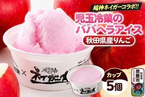 児玉冷菓のババヘラアイス×超神ネイガー コラボアイス【秋田県産りんご5個】 秋田県 男鹿市 児玉冷菓 [秋田 児玉冷菓のババヘラアイス シャーベット 秋田の味 パラソルの下でババが盛る児玉冷菓のババヘラアイスをお家で再現 フルーツ味 ソルベ]|23_kdm-160501
