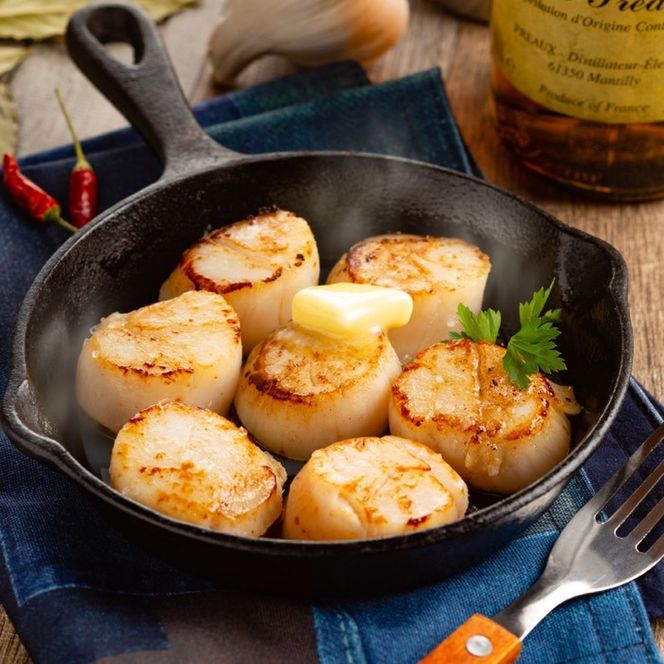 30-125 北海道オホーツク海産ホタテ玉冷ジャンボサイズ(1kg)