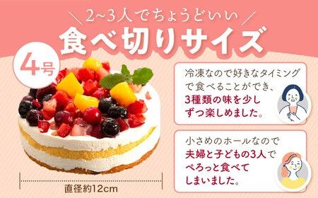 フルーツ / チョコムース / レアチーズ ホールケーキ 3種 冷凍 糸島市 / 五洋食品産業 [AQD017] ランキング 上位 人気 おすすめ