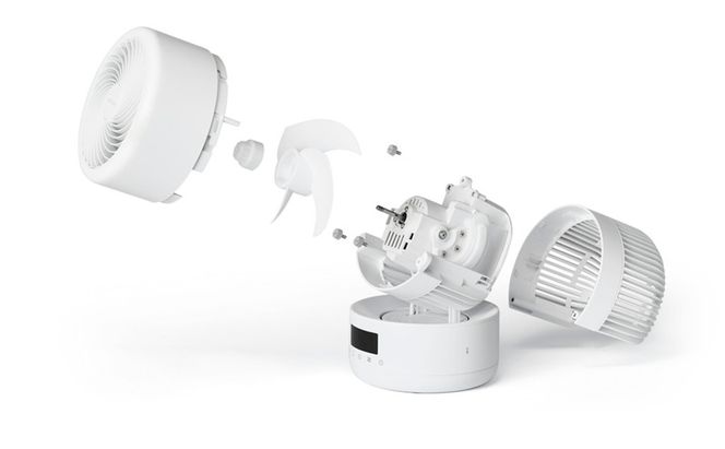 サーキュレーター DC円柱型 15cm PCF-CD15TECA-W ホワイト dc アイリスオーヤマ 首振り 上下左右 自動首振り 洗える 丸洗い 全分解 工具不要 分解 省エネ パワフル送風 衣類乾燥 部屋干し dcモーター リモコン付 WOOZOO