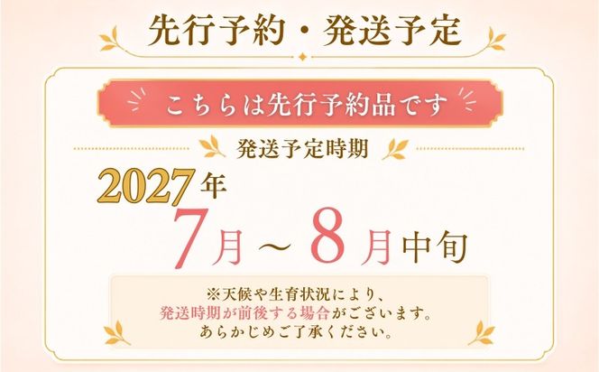 【2026年　先行予約】山梨県産　桃約２㎏（6～8玉）　GA003