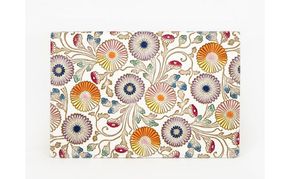 【文庫屋大関】パーソナルホルダー　更紗菊【皮革工芸品】 民芸品 雑貨 日用品 ファイル 多用途 牛革 