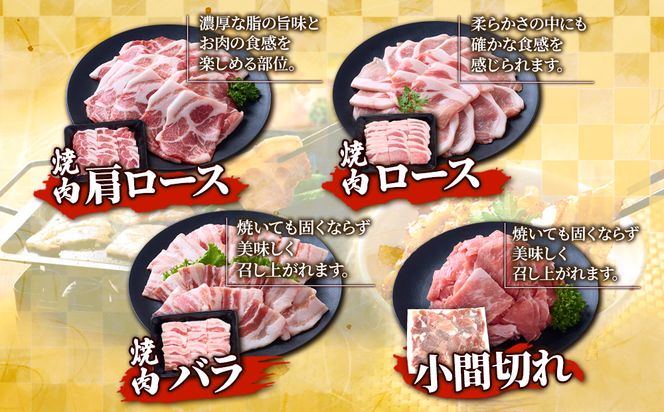 豚肉 宮崎県産 いもこ豚 焼肉 セット 2.1kg 切り落とし 小分け 真空パック 豚 豚バラ バラ ロース 肩ロース スライス 小間切れ 焼肉用 焼き肉 BBQ 鉄板焼き 豚丼 国産 九州産 宮崎 ブランド 冷凍 送料無料