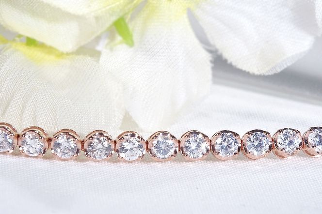 K18PG【5.0ct】ダイヤモンド テニス ブレスレット  CSBL00036-18P SWAV091-b