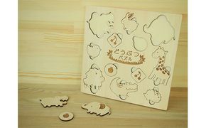 どうぶつパズル 工芸品 