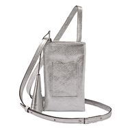 豊岡鞄 Shokolatt ショルダーポーチ 2層式 小 シルバー